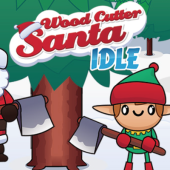 Wood Cutter Santa Idle